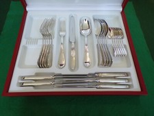 Robbe & Berking BELVEDERE Men&uuml;besteck 6 Personen 24 Teile Echtsilber 925er TOP