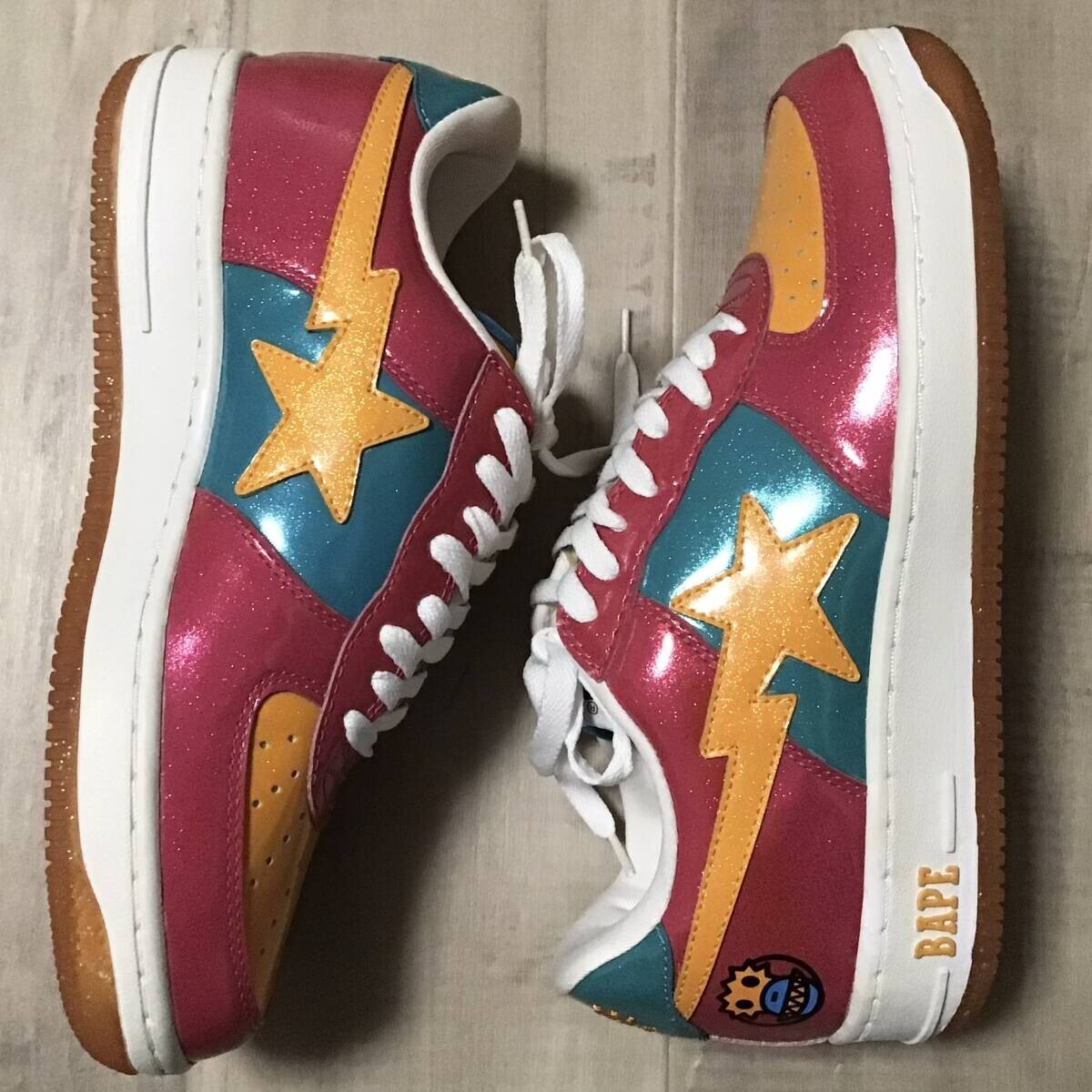 Glitter BAPE STA sneakers a bathing ape shoes NIGO US 10 | eBay