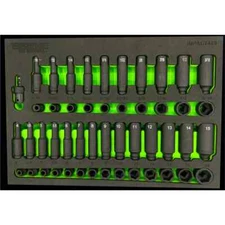 VIM Tools 49 Piece 1/4 Inch Impact Socket Master Set
