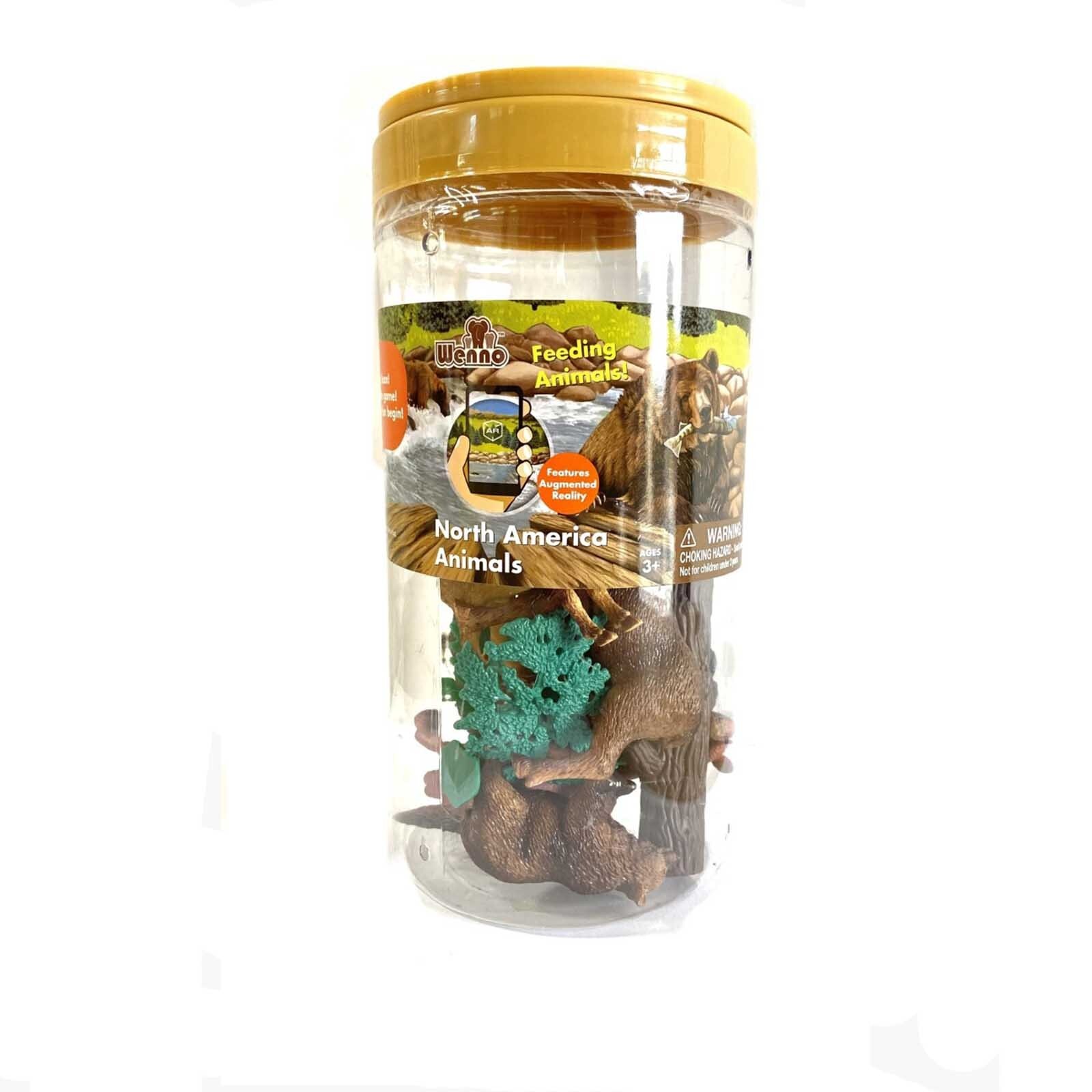 Животные из Северной Америки Wenno с дополненной реальностью, набор из 13 предметов, НОВИНКА