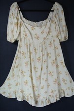 NEW Reformation Bristol Dress - Citron Size L #D5103