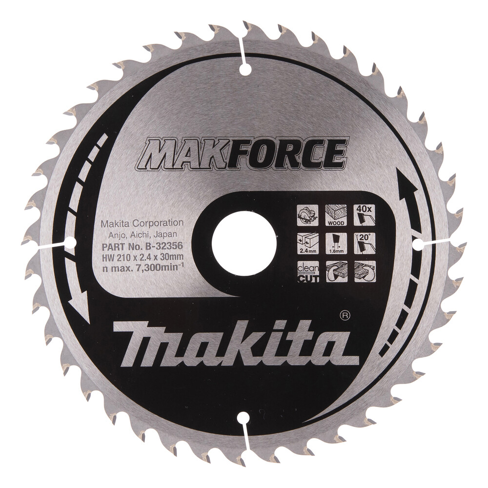 Acquista Makita B-32356 Makforce 210x30mm 40T - Lama Legno Professionale