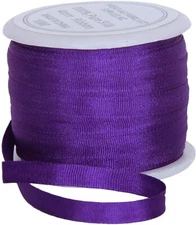 Threadart 100% Pure Silk Ribbon - 4mm Purple - No. 703 - 10 Meters