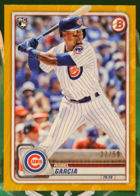 2020 Bowman /50 Gold ROBEL GARCIA #36 Rookie