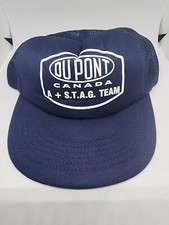 Vintage Dupont Canada A + S.T.A.G Team Snapback Trucker Hat Mesh
