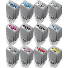 Compatible PFI-1000 12-Set Ink Cartridges for Canon ImagePrograf PRO-1000