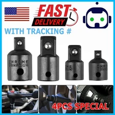 4 Pack 3/8" to 1/4" 1/2 inch Drive Ratchet Socket Adapter Reducer Air Impact Set