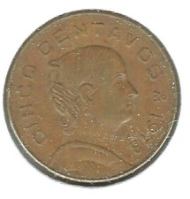 Moneda de cinco centavos México 1973 circulada