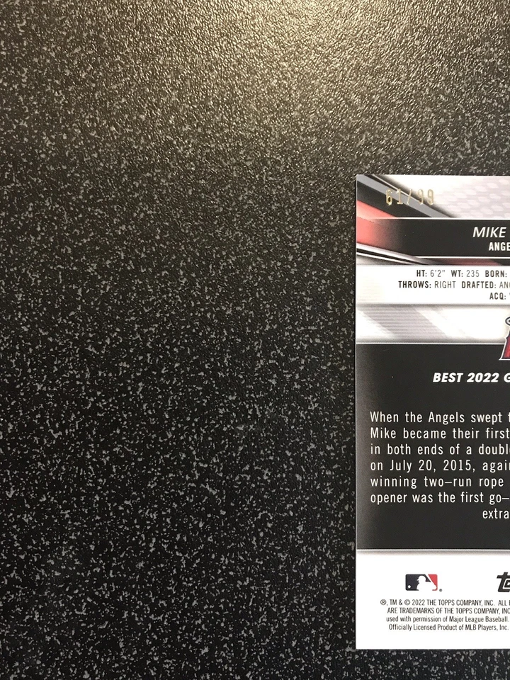 MIKE TROUT 2022 Bowmans Best GREEN SN#61/99 CARD# 14 LOS ANGELES ANGELS - Image 3 of 4