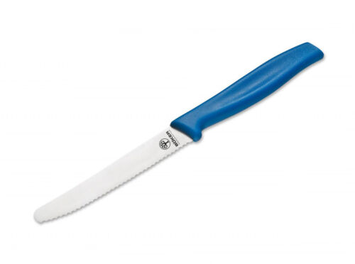 Nóż do bułek Böker niebieski szlif falowy nóż śniadaniowy ✔️ 03BO002BL - Zdjęcie 1 z 2