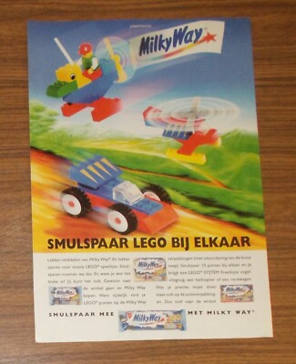 Seltene Werbung LEGO System 4153 FreeStyle Playcase Milky Way Promo #2 1996