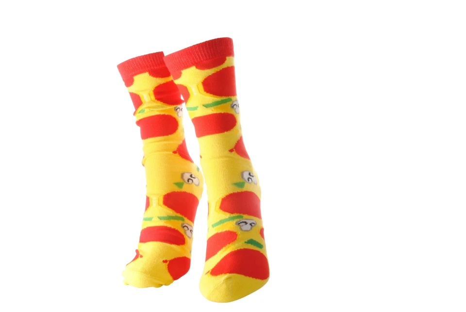 Novedad Funky Bring Me Caja de Pizza Calcetines Divertidos Damas Hombres Regalo 4 Pares Interior Foto 3 de 4