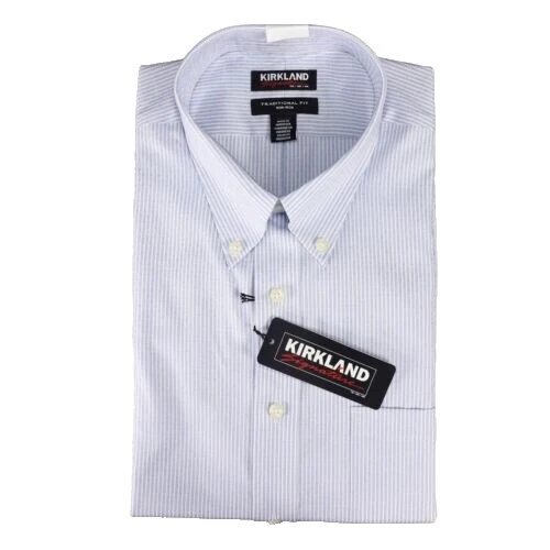 Kirkland Signature Striped Dress Shirts for Men