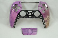 Purple Gold Marble Front Shell Touch Pad PS5 Controller Model CFI-ZCT1W