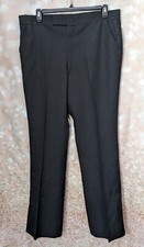 Men's Solid Black Flat Front Tux Pants Size W41 Long