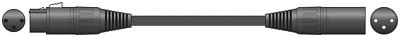Citronic Braid XLRF-XLRM Blk 6m