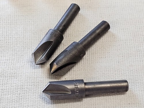 3 Keo 3/8" 100 Degree Countersink 3 Flute HS Milling Drill Bit Aircraft Tool - Picture 5 of 16