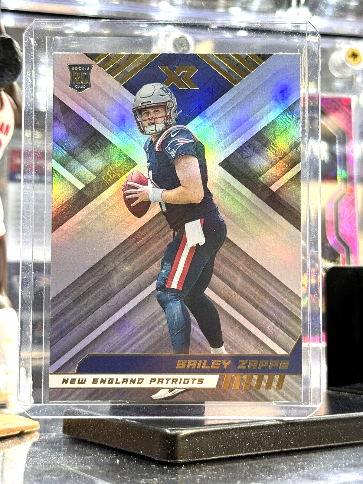 2022 PANINI XR #129 BAILEY ZAPPE ROOKIE HOLO NEW ENGLAND PATRIOTS RC