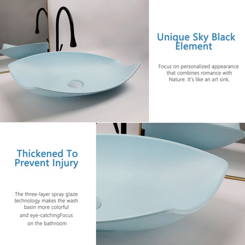 Stone Resin Bathroom Vessel Sink Basin Bowl Black Mixer Faucet Drain Tap - Picture 23 of 52