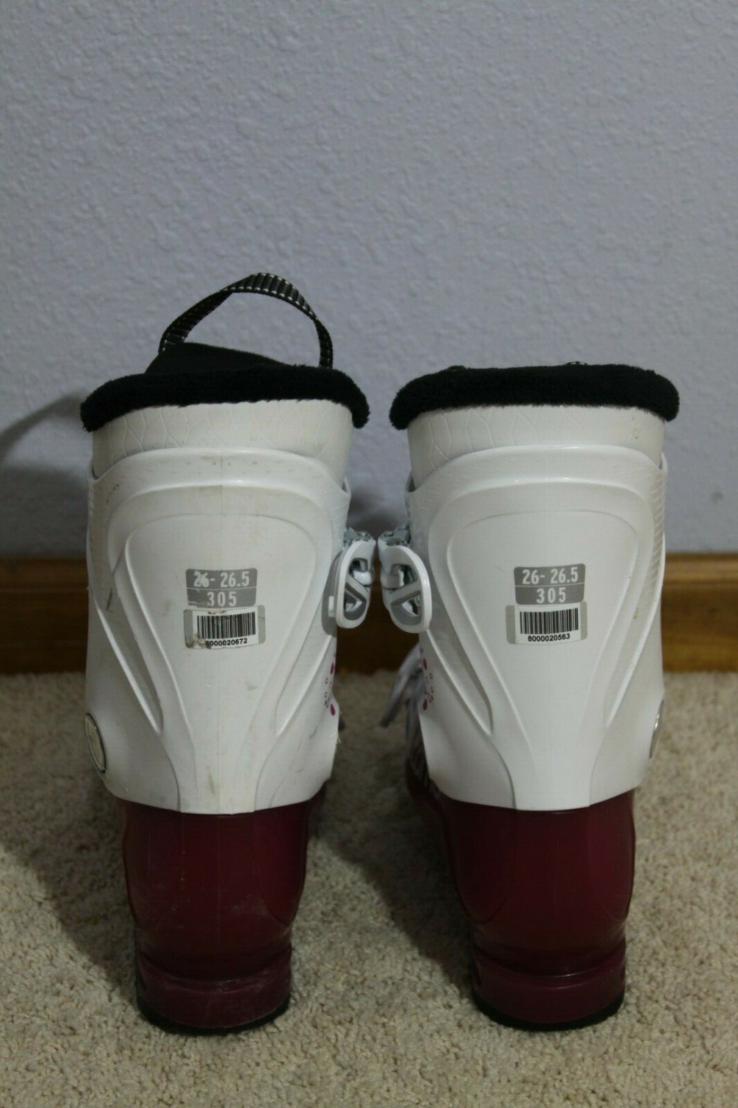 scarponi da sci salomon 26 5 T 3 bianco gelso donna