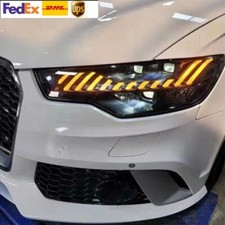 For Audi A6 C7 S6 RS6 2012-2015 LED DRL Headlight Assembly Start up Animation