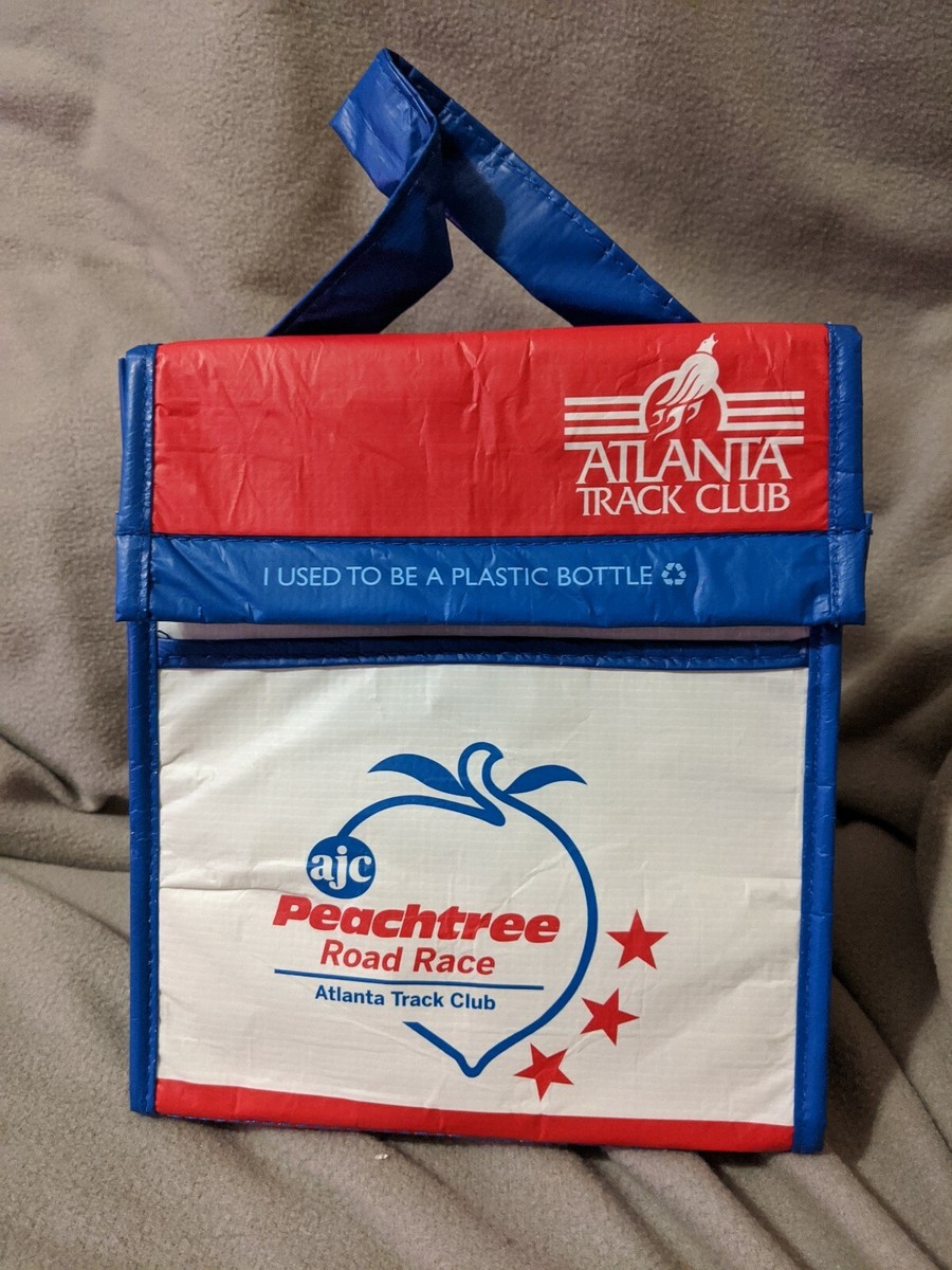 Vintage AJC Peachtree Road Race Atlanta Track Club Lunch Box Bag Recycled