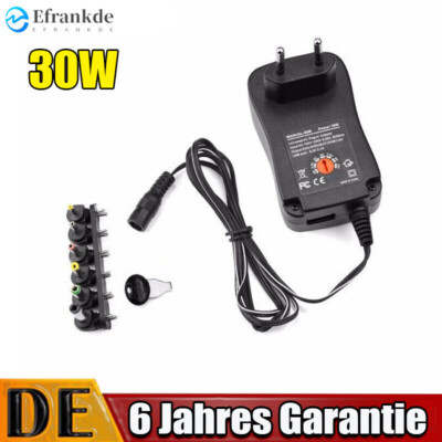 30W Universal Netzteil Multi-Voltage Adapter für LED-Streifen Router CCTVKameras