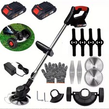 Akku Rasentrimmer 24V Grasschneider Freischneider Trimmer Motorsense + 2 Akkus