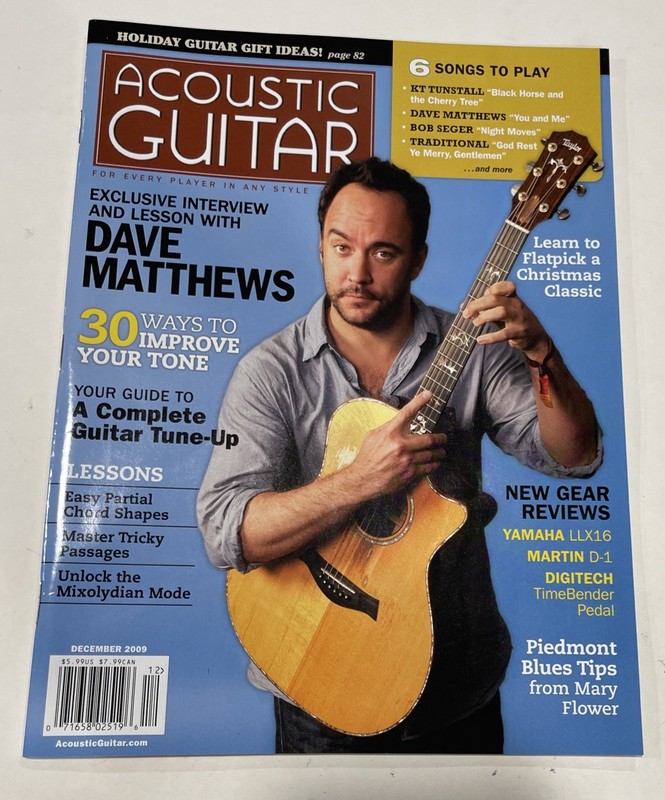 Acoustic Guitar Dave Matthews 2009 December Magazine