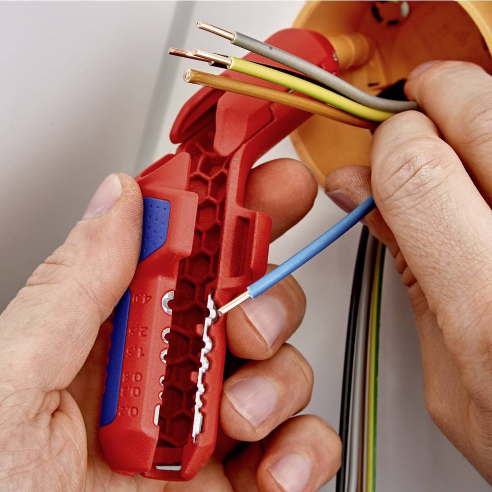 Outil à dégainer ErgoStrip Knipex pour dénuder les câbles ronds en nylon - 2