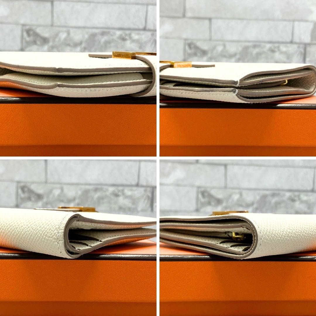 Hermes Nata Bifold Wallet Bearn Compact Gold Hardware image 5