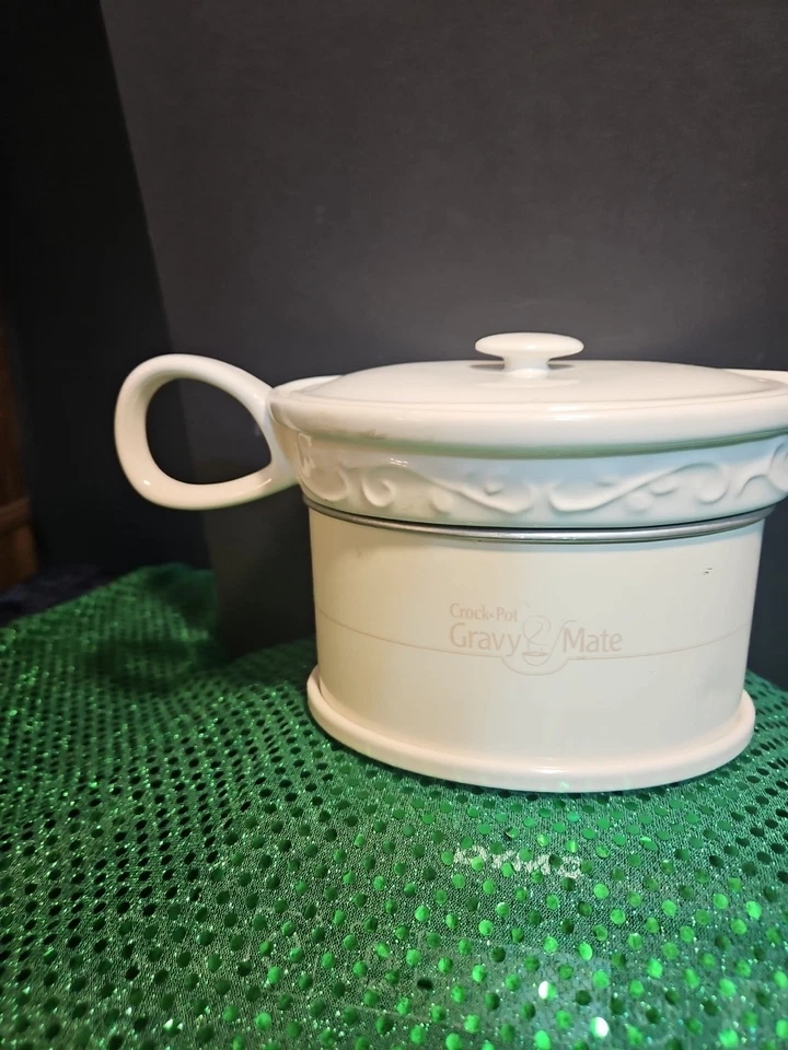 Rival Crock Pot GRAVY BOAT Electric Warmer Ceramic  SCVG000@ G - Image 3 of 4