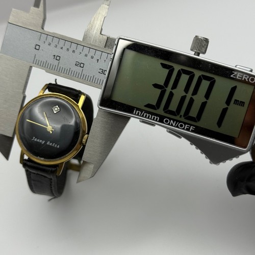 28mm Jenny Bates Swiss Chapado en Oro Vintage de Cuerda Reloj Piezas/Reparación - Imagen 17 de 17