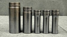 Snap On SFS261, SFS201, (3)SFS121 3/8" Drive 6 Point SAE Deep Socket Set of 5