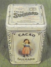 Alte Dose , Blechdose , Kakaodose , Suchard , 9 x 9 x 14 cm