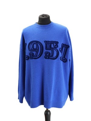 Women's MAX MARA 'Bard' blue sweater/jumper. Size: M.