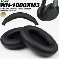 Headphone Earpad Cushion Cover For Sony WH-1000XM3 Soft Protein Leather Earmuffs
