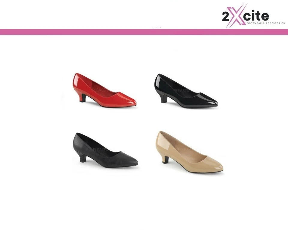 NIEDRIGABSATZ KURZSCHUHE 2" DRAG QUEEN TRANSVESTIT BREITER PLEASER FAB 420 GRÖSSEN 6-13