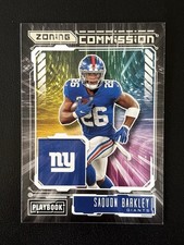 2021 Panini Playbook Saquon Barkley Zoning Commission Card. Pack Fresh 🔥🔥🔥