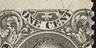 RO88bt 1c William Gates Die II US Revenue Match & Medicine Private Die CV $35 — photo 2