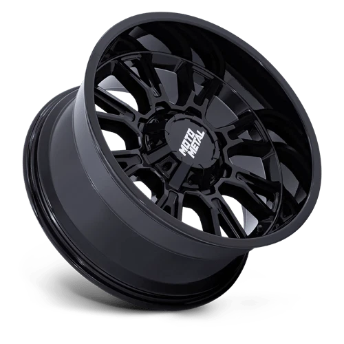 20X10 Moto Metal MO810 LEGACY 5X5.5/150 -18MM GLOSS BLACK (4) - Image 2 of 4