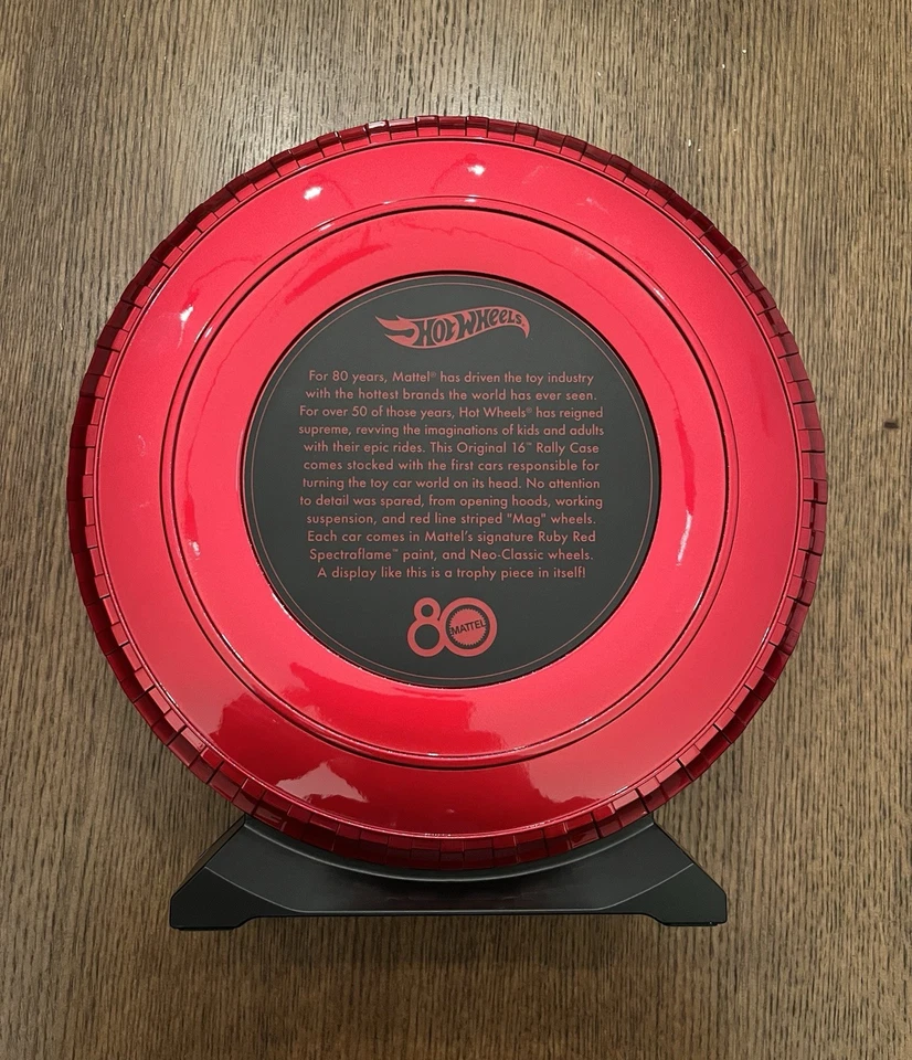 Mattel 80th Anniversary Hot Wheels Original 16 Exclusive Rally Case - NO CARS - Image 3 of 4
