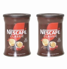 NESCAFÉ Classic Instant Coffee 200g Can (Greek Edition) – Pack of 2