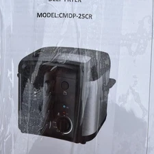 Cusimax CMDF-03 Stainless Steel 2.5L Electric Deep Fryer W/ Basket NEW W/O BOX