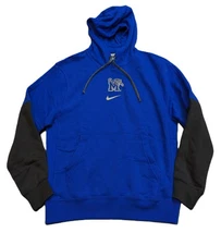 Nike Memphis Tigers Club Fleece Team Issue Hoodie Mens XL Royal Blue