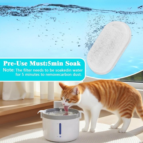 16-Pack Cat Water Fountain Filters with 8 Pump Sponges Value Pack Replacement - Picture 2 of 5