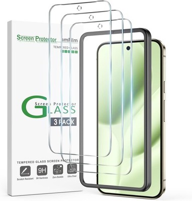 3 Pack Screen Protector for Google Pixel 10 & 9 Pro XL | 9H+ Tempered Glass & Bu
