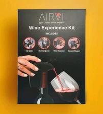 New Sealed🏵️AirVi Wine Experience Kit | Cutter | Opener | Dispenser | Stopper 