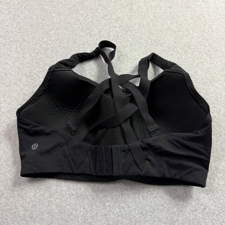 Lululemon bra womens 36DD black cross back - Image 2 of 4