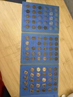 Lincoln Cent Collection 1941–1974-58 Coins-Inc 1943 Steel Cents-Whitman Album